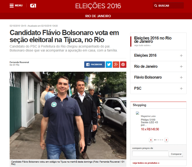 Montagem de Flávio com camisa ofensiva a nordestinos volta a circular