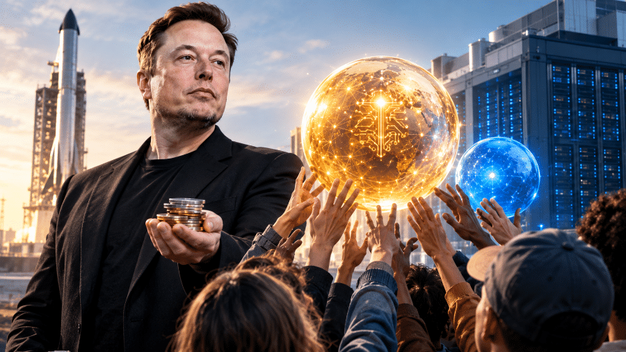 Elon Musk e Anthropic prometem "distribuir riqueza" gerada pela IA