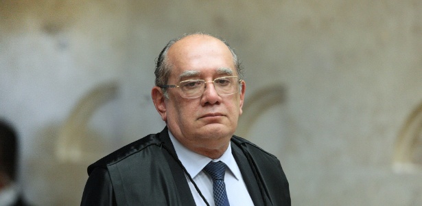 O ministro Gilmar Mendes durante sessão do Supremo Tribunal Federal - Carlos Moura/STF