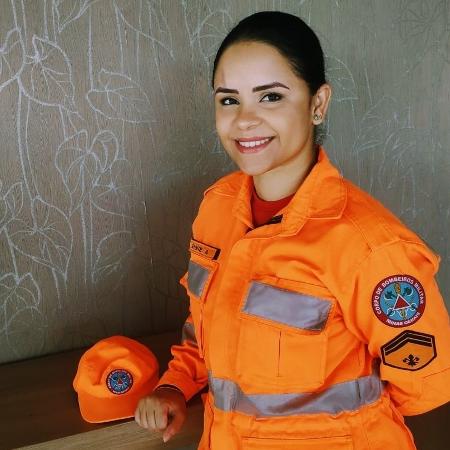 Cabo Annie Caroline Praça Arcanjo, 29, foi promovida por ato de bravura em MG - Divulgação/CBMMG