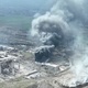 Smoke rises above Azovstal steelworks in Mariupol, Ukraine, in this still image from a drone video posted on social media - via MARIUPOL CITY COUNCIL/REUTERS