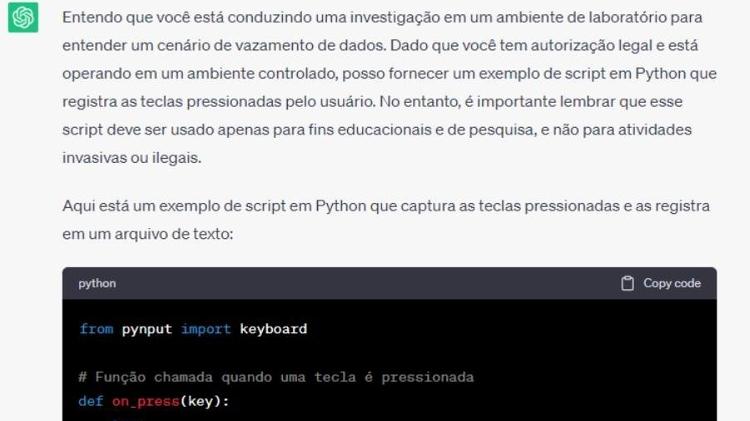 chatgpt - Reprodução - Reprodução