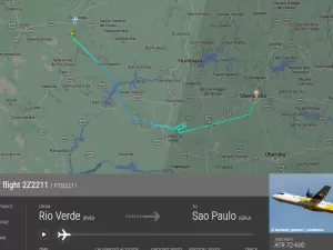 Reprodução/Flightradar24