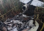 Avião irregular cai em canavial no interior de SP e deixa um morto