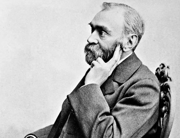 Alfred Nobel, fotografado por Gösta Florman. - Domínio público