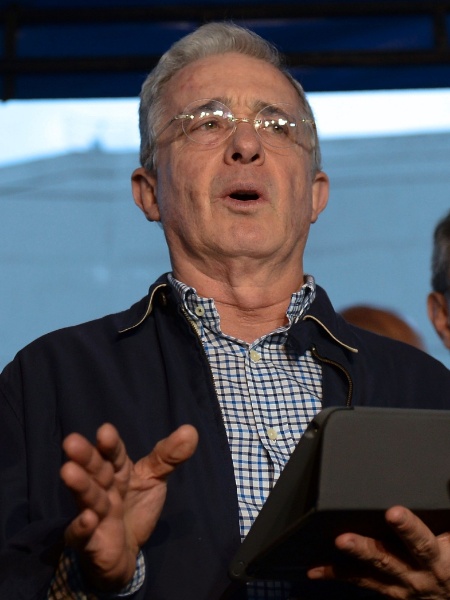 O ex-presidente colombiano Álvaro Uribe - Raul Arboleda/AFP