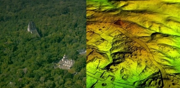 A cidade maia de Tikal estava rodeada de uma complexa rede de vias até então invisíveis - Wild Blue Media/Channel 4/National Geographic