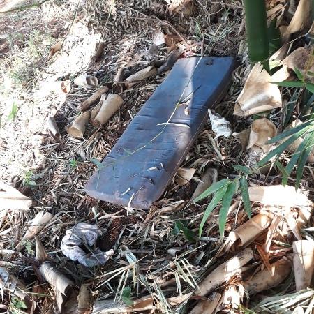 Colchonete em matagal teria sido usada para tentativa de estupro da criança - Divulgação/Polícia Militar