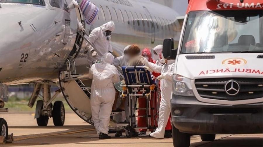 Pacientes de Manaus foram transferidos a outros estados para receberem atendimento após colapso no sistema de saúde - Lucas Oliveira