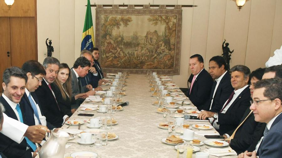Fux, presidente do STF, oferece café da manhã a deputados, entre eles o presidente da Câmara, Arthur Lira - Carlos Alves Moura/STF