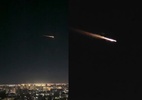 Rastro de fogo de lixo espacial é registrado em cidades do RS; veja - Reprodução/Twitter