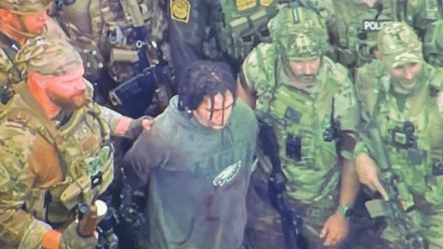 O brasileiro Danilo Cavalcante foi capturado pelas autoridades da Pensilvânia após 14 dias foragido