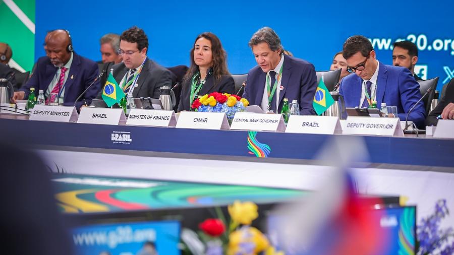 Haddad e Campos Neto participaram de encontro do G20 nos Estados Unidos - Diogo Zacarias/Ministério da Fazenda