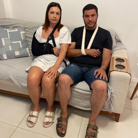 Fernando Araújo w Luanna de Pinho Cavalcanti se feriram durante descida na canoa do muxima, no Acquaventura Fernando Araújo w Luanna de Pinho Cavalcanti se feriram durante descida na canoa do muxima, no Acquaventura
