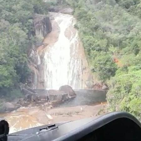 Adolescente caiu de altura de dez metros em cachoeira, segundo bombeiros - Divulgação/Corpo de Bombeiros de SC