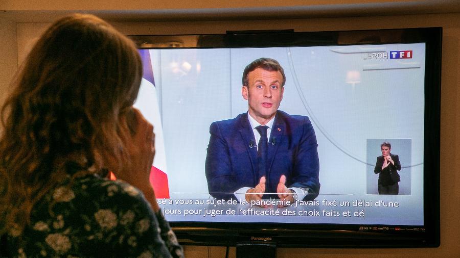 Novo lockdown foi anunciado hoje pelo presidente Emmanuel Macron; medidas para conter a covid-19 vigorarão até 2 de maio - Marc Piasecki/Getty Images