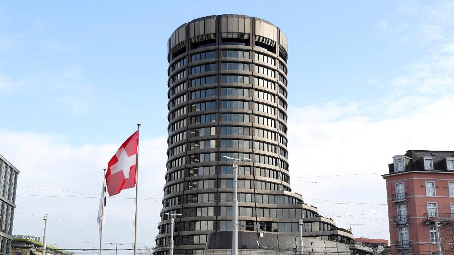 18.mar.2022 - 	Sede do BIS em Basel, na Suíça  - Arnd Wiegmann/Reuters