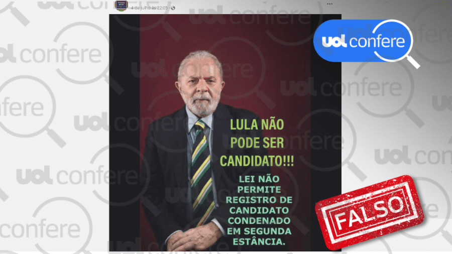 11.jul.2022 - Após anulações, Lula é ficha limpa e pode disputar eleições - Arte/UOL