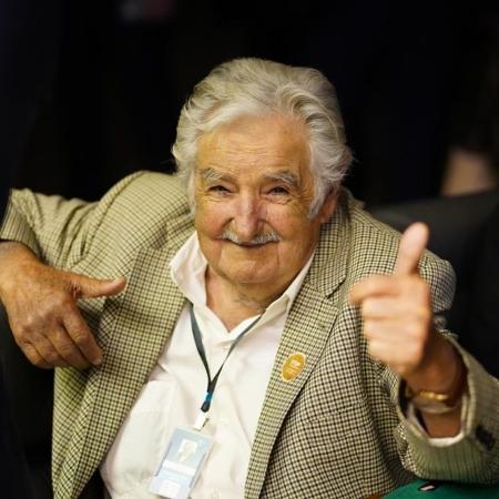 Ex-presidente do Uruguai José Mujica durante posse de Lula no Congresso