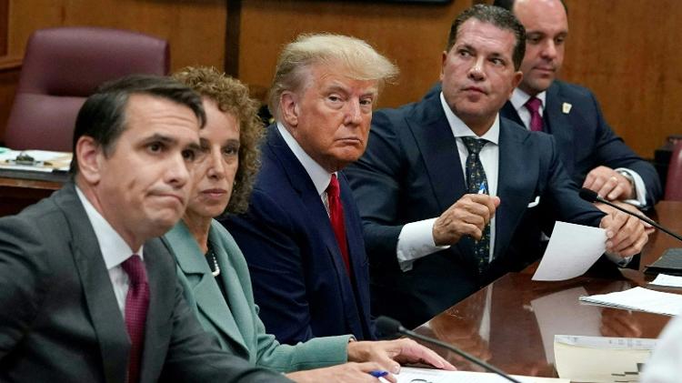 trump - 4.abr.2023 - Seth Wenig/AFP - 4.abr.2023 - Seth Wenig/AFP