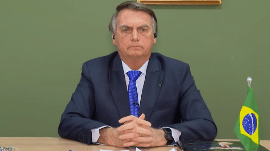 O ex-presidente Jair Bolsonaro, que pode se tornar inelegível ainda neste mês - Reprodução/YouTube