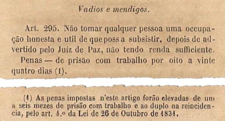 Código de 1830, época do Império 