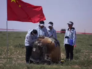 China encontra vestígios de água em amostras lunares