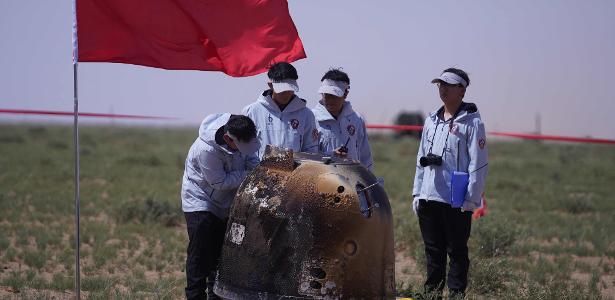 China encontra vestígios de água em amostras lunares
