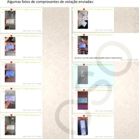 Print de mensagens com comprovantes de votação de Cabedelo (PB) Print de mensagens com comprovantes de votação de Cabedelo (PB)