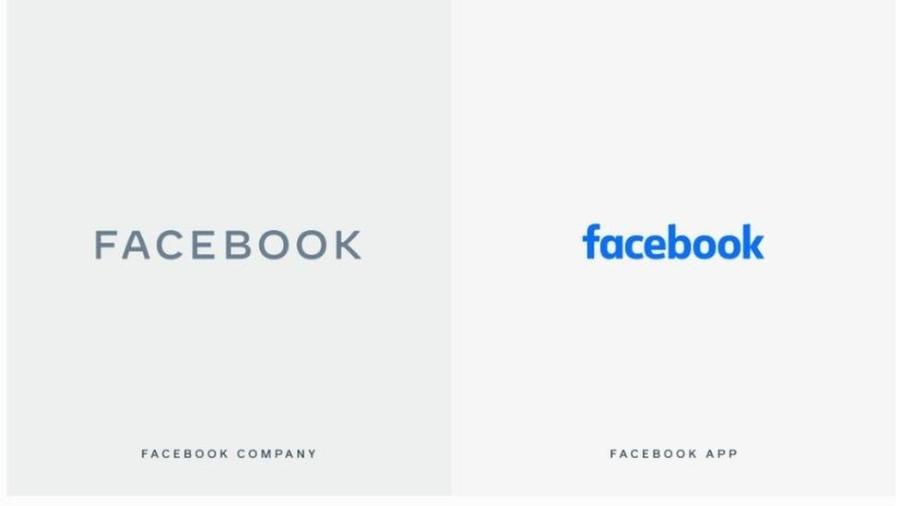 Facebook manteve sua conhecida marca azul para sua principal plataforma de mídia social - reprodução/Facebook