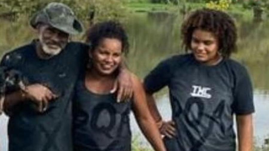 O casal José Gomes e Márcia Nunes Lisboa e a filha dela, Joane, assassinados em São Félix do Xingu (PA)  - Reprodução/Redes sociais