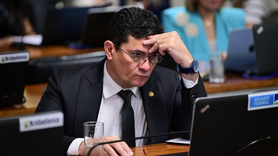 19.mar.2024 - Sergio Moro (União-PR) em sessão da Comissão de Assuntos Econômicos do Senado