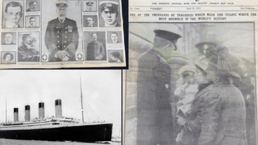 Jornal sobre o Titanic é descoberto em guarda-roupa após 112 anos