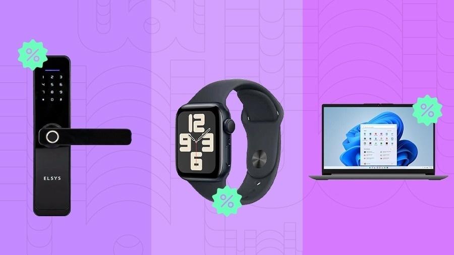 Dispositivos de casa inteligente, smartwatches e notebooks estão entre produtos em oferta nesta segunda-feira (2)