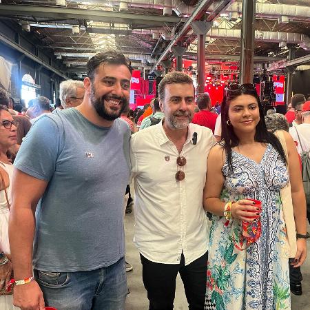 22.fev.2025 - Marcelo Freixo (centro), presidente da Embratur, na festa de aniversário do PT 22.fev.2025 - Marcelo Freixo (centro), presidente da Embratur, na festa de aniversário do PT