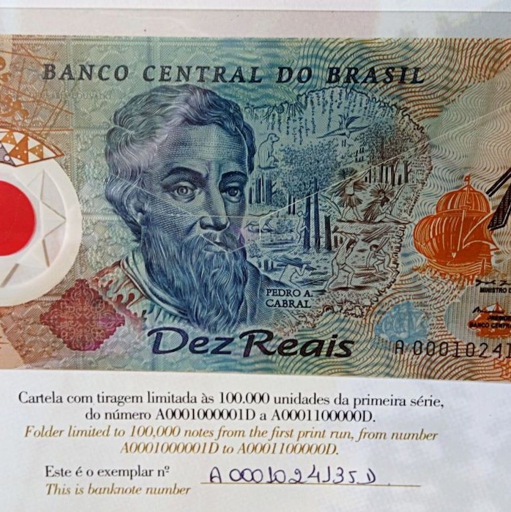 Nota de R$ 10 de plástico faz 25 anos e pode valer até R$ 4,5 mil