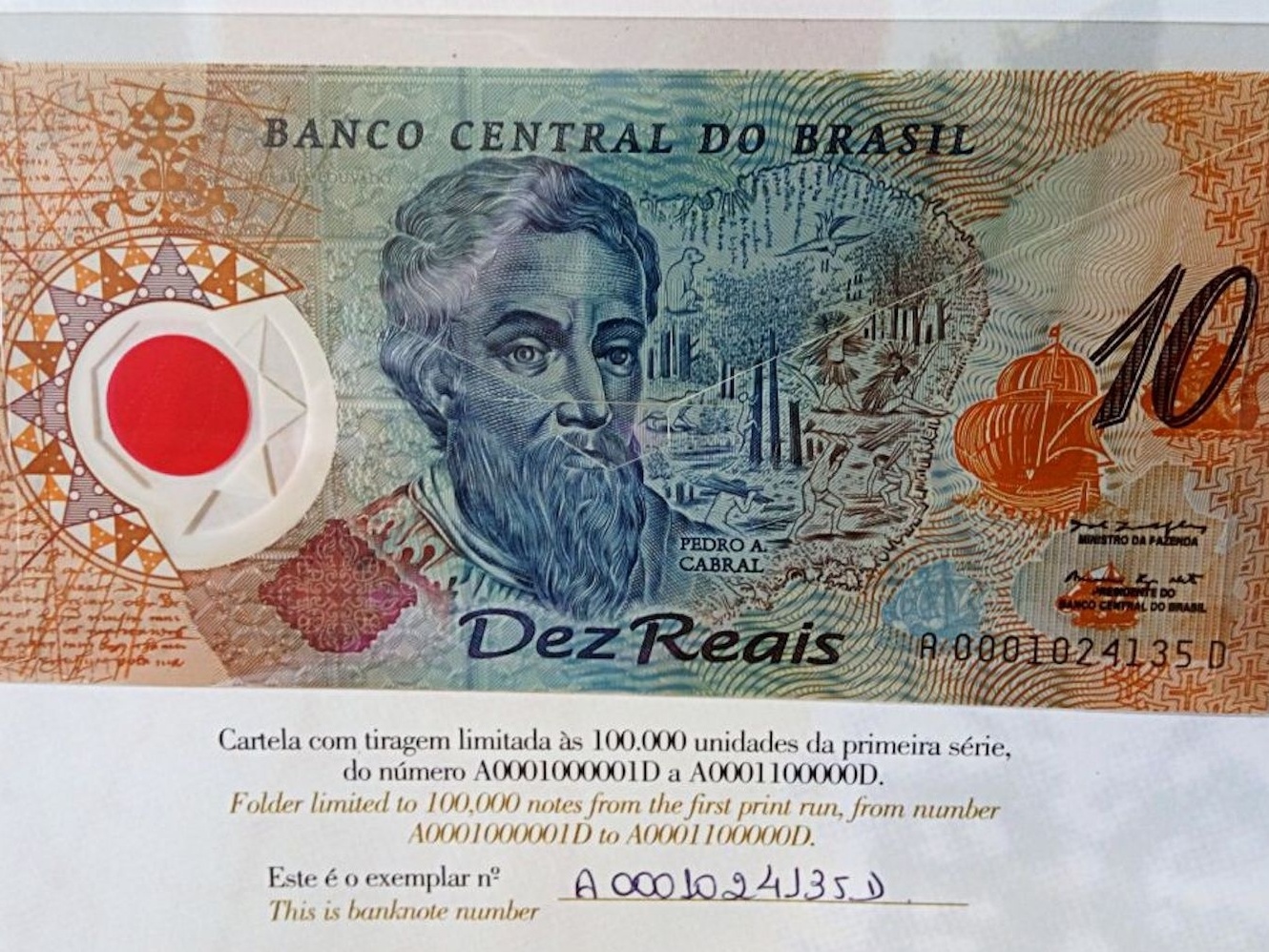 Nota de R$ 10 de plástico faz 25 anos e pode valer até R$ 4,5 mil