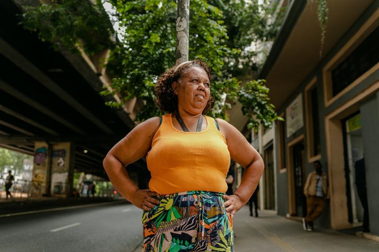 Luciana Aparecida, 51, viveu mais de dois anos nas ruas e atualmente é funcionaria da ONG, Clube de Mães do Brasil