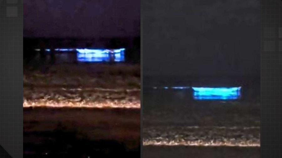 Fenômeno é provocado pela bioluminescência Fenômeno é provocado pela bioluminescência