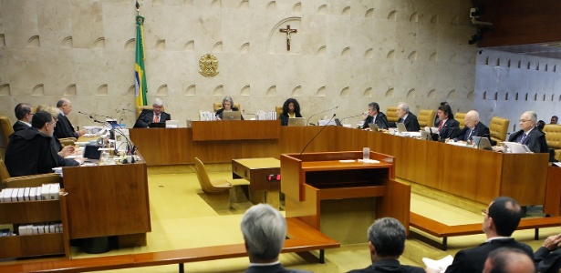 Ministros do STF (Supremo Tribunal Federal) se reuniram nesta quarta-feira (7) para julgar caso sobre afastamento de Renan Calheiros (PMDB-AL) da presidência do Senado - Fellipe Sampaio/SCO/STF