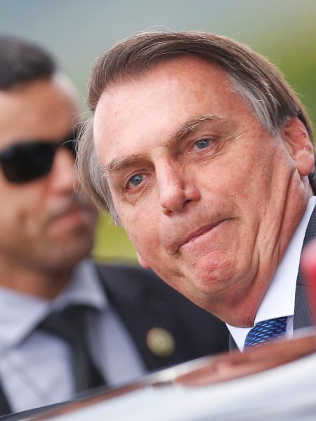 Presidente Jair Bolsonaro deixa o Palácio da Alvorada - ADRIANO MACHADO
