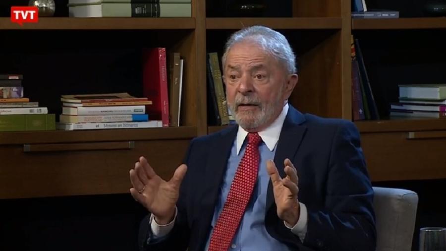 Lula participa de entrevista na TVT - Reprodução/TVT
