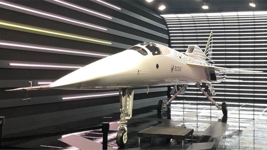 O avião de teste supersônico XB-1 testará a tecnologia do planejado avião comercial supersônico Overture - Boom Supersonic