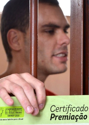Diego Henrique da Silva Alves, preso em Formiga (MG), recebeu medalha de bronze - Divulgação