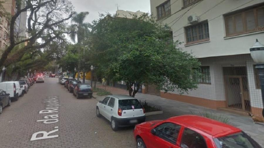Imagem da Rua República (Porto Alegre) na altura de onde ocorreu o crime   - Reprodução/Google Maps