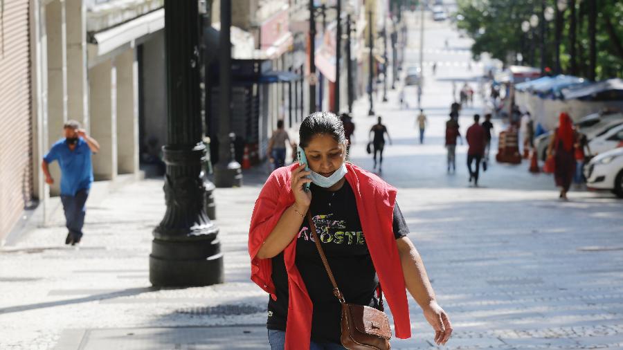 Comércio fechado no centro de São Paulo - Nelson Antoine/Estadão Conteúdo