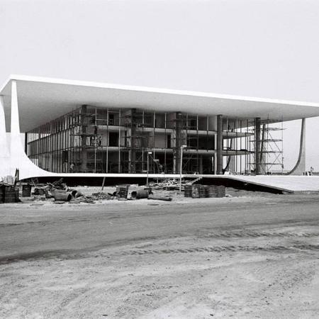STF em construção na década de 1950 - Acervo Iphan