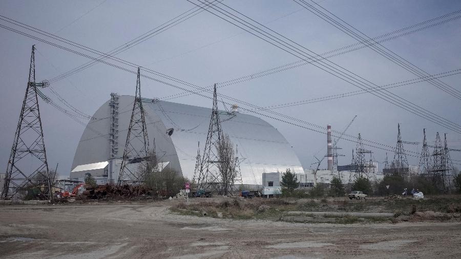 Central nuclear de Chernobyl iniciou no domingo (20) o primeiro rodízio de funcionários desde o início da invasão russa à Ucrânia - Gleb Garanich/Reuters