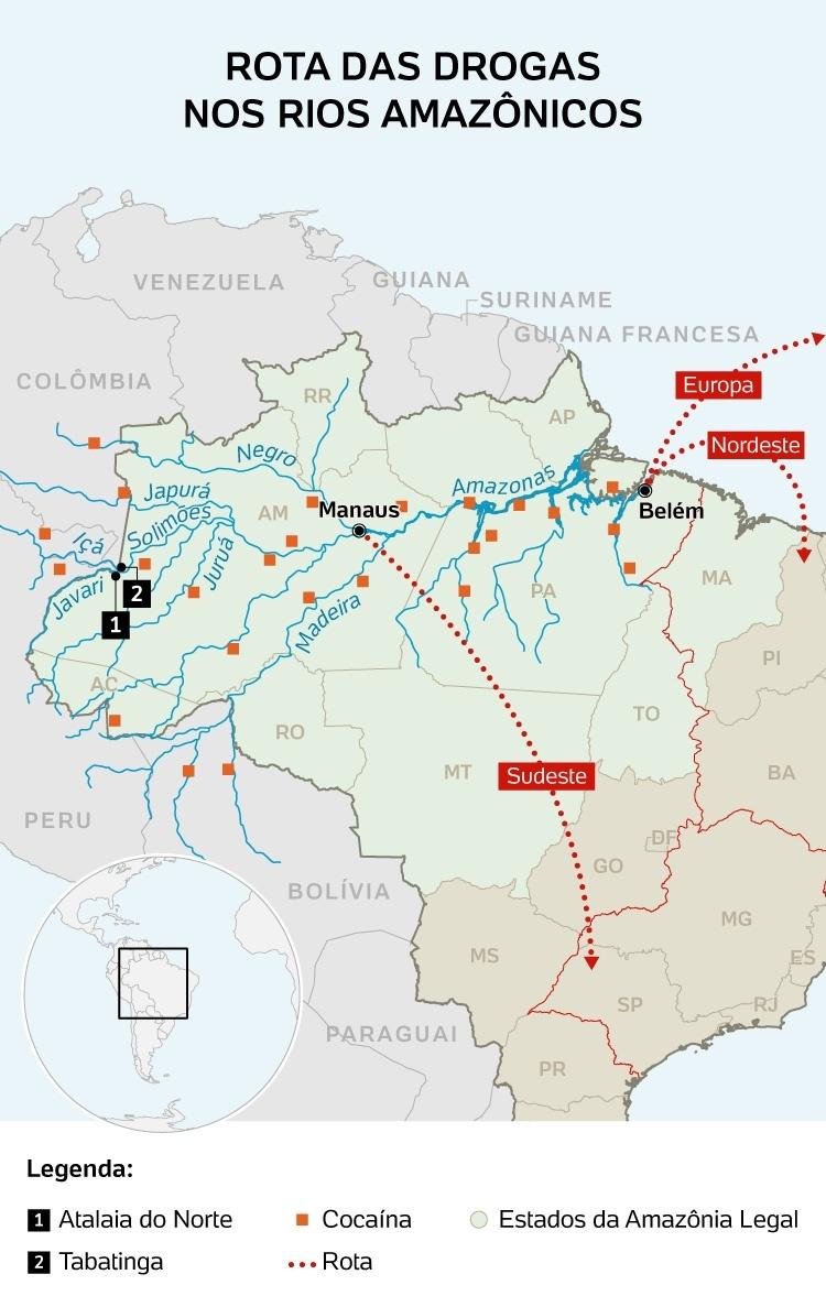 Rota das drogas nos rios amazônicos - Carol Malavolta/UOL - Carol Malavolta/UOL