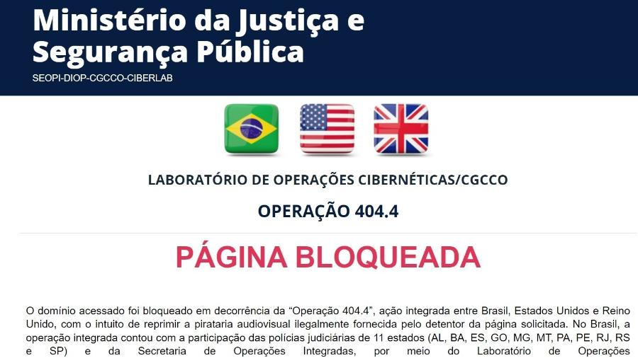 Plataforma foi bloqueada em operação da Polícia Federal com Polícia Civil e Ministério Público da Paraíba - Reprodução